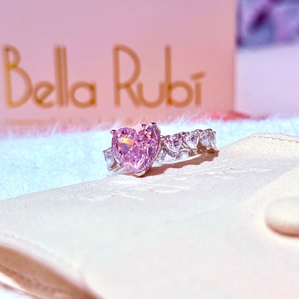 Infinity love heart shape ring